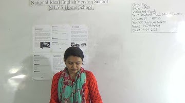 Class: Five, Subject: BGS (Lecture- 19), Topic: Ch-5: Topic (1, 2 and 3) Discussion