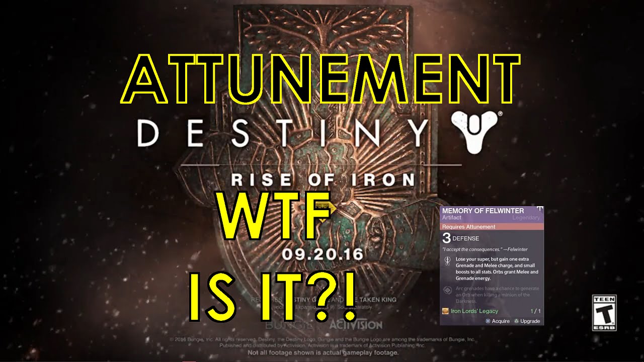 What Is Attunement A Theory Destiny Rise Of Iron YouTube