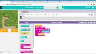 Celebrity code.org /lesson:13 while loops in farmer  part 11 Wealth