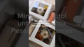 Ada pesanan Thai Tea dan Aren Latte dari pelanggan sebagai pelengkap rice box #jualandirumah