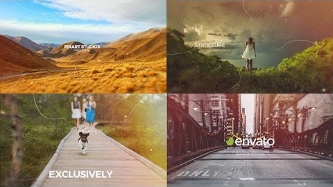Elegant Parallax Slideshow | After Effects Template | Video Displays