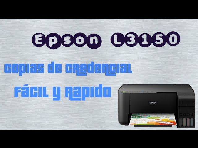 Copias de credenciales ambas caras en Epson L3150 fácil, rapido y sencillo.  - YouTube