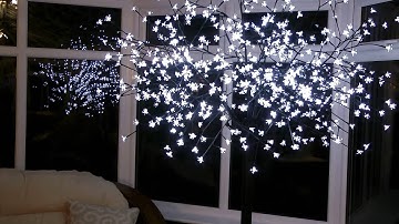 Multi Function Ice White LED Blossom Tree