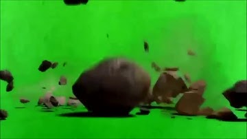 Falling stones // Green Screen Animation