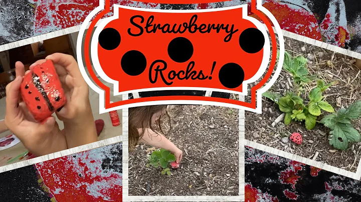 Strawberry Rocks | Homeschool Projects | Our Garden #homeschooling #homeschoolgarden