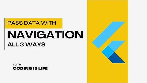 Flutter Tutorial - How To Navigate to New Screen and pass data