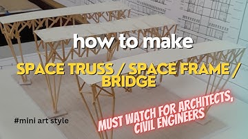 Space truss model, sports club