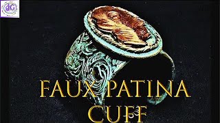 Easy Patina Effect on Polymer Clay - Cuff Bracelet - Jewelry Making Tutorial