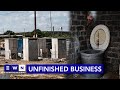 Unfinished business: Residents of Campbell, Northern Cape use toilet infrastructure as storerooms