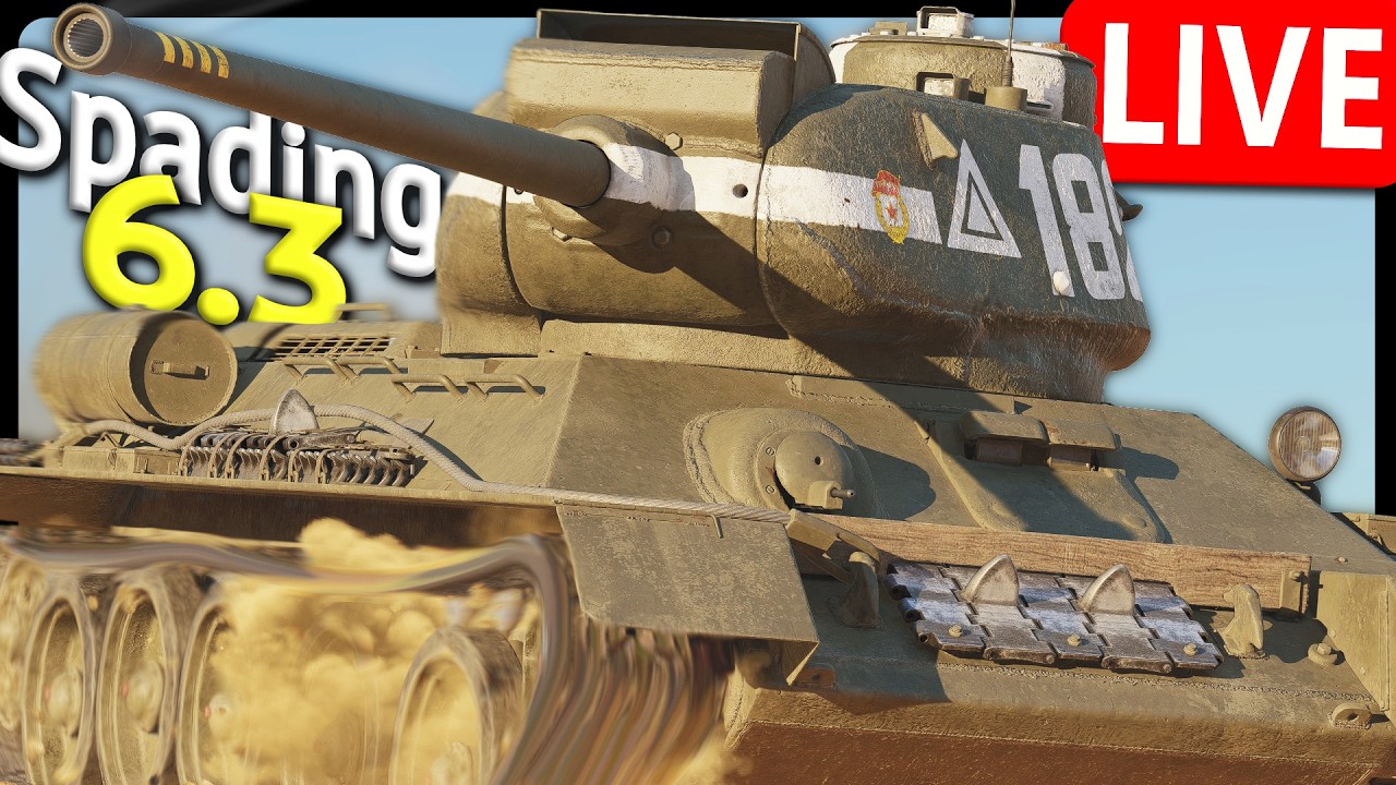 🔴 Spading T-34-85 (STP) (and 6.3 RUSSIA) (War Thunder)