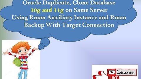 How to Create Duplicate , Auxiliary, Clone, Database with Backup on Windows. */ Step By Step /*