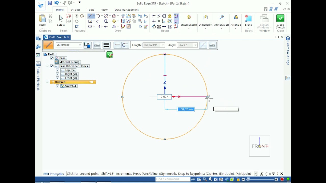 Introdução Solid Edge ST9 Comando Hachura - YouTube
