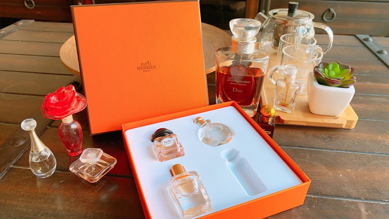 hermes mini perfume set