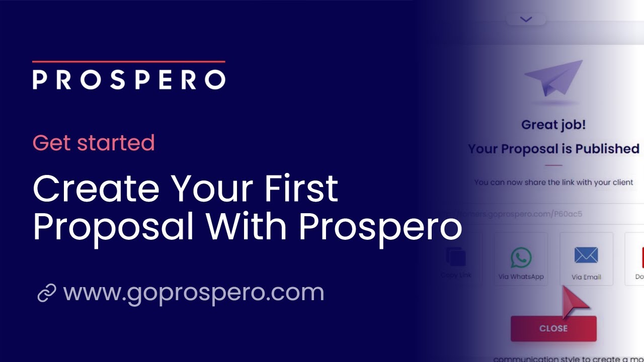 How To Create a Business Proposal Using Prospero YouTube