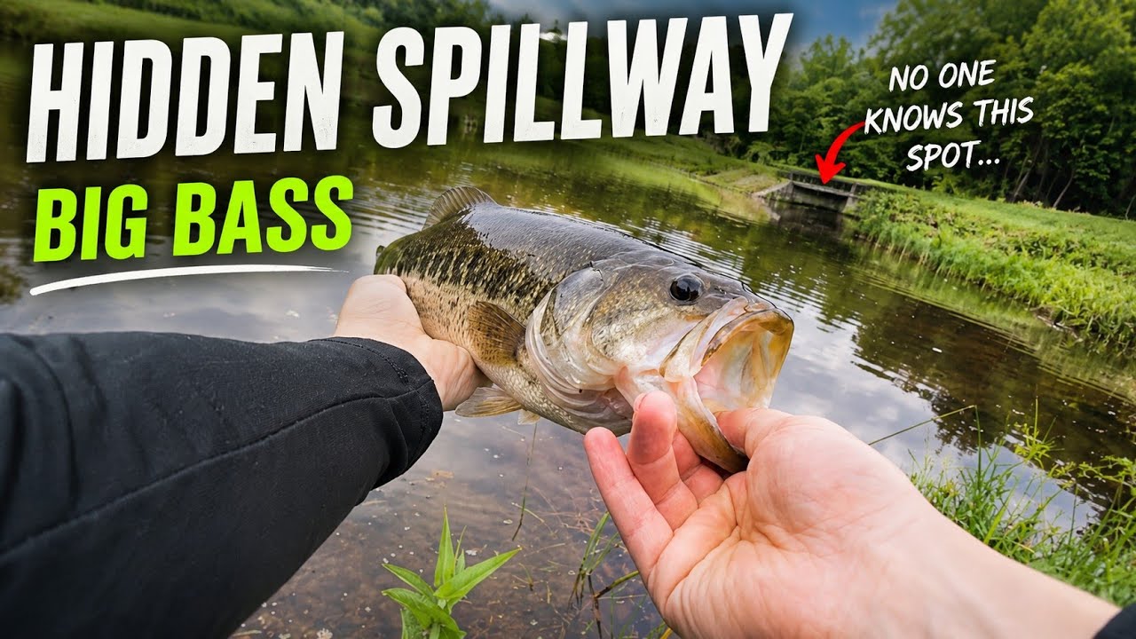Back at THE HIDDEN SPILLWAY (Big Bass!!)