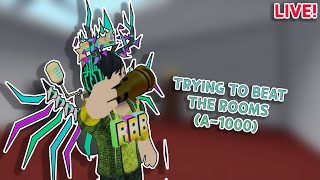 Roblox DOORS - Trying to beat The Rooms (A-1000) LIVE!