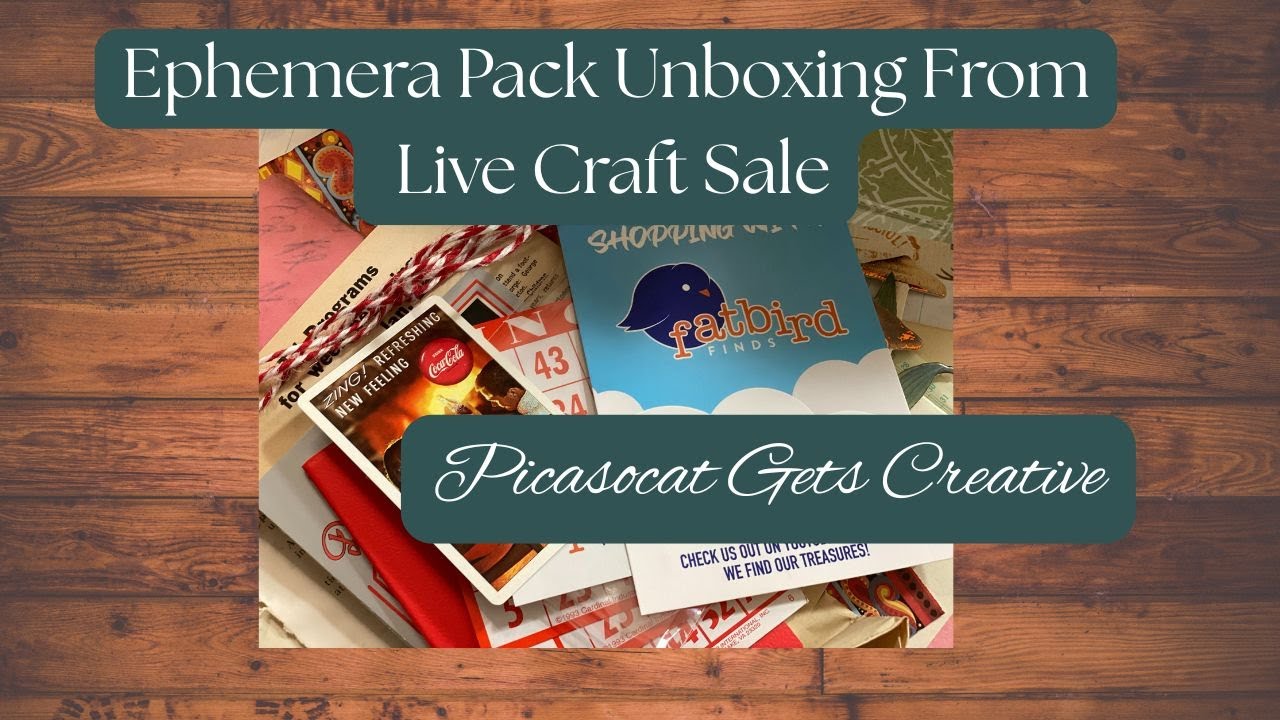 Ephemera Unboxing From Live Craft Supply Sale