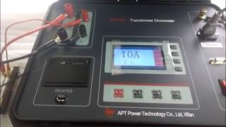 How to test transformer winding resistance by APT TO712C transformer Ohmmeter