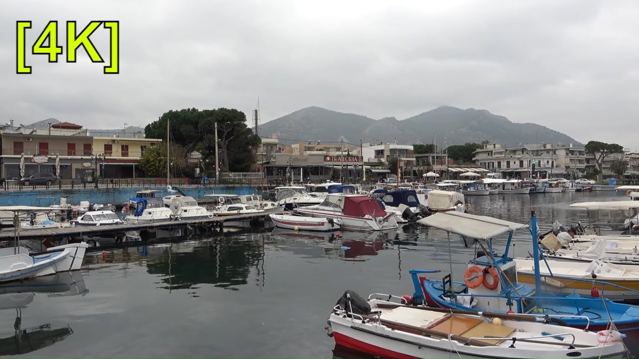 Nea Makri Beach in Greece - winter walking tour (Dec 2020)