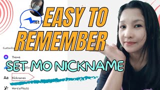 HOW TO SET A NICKNAME ON YOUR CONTACT IN MESSENGER