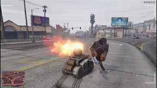 RC Tank v Juggernaut! - GTA Online
I was just playing around with my RC Tank when I noticed a guy nearby had requested the Ballistic Armour and Minigun, so I thought Id have some fun! ;)
Check out my other videos and make sure to subscribe for more! RC Tank v Juggernaut! - GTA Online