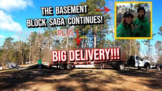 Jam PACKED Video! The End Is NEAR! |Couple Builds Block Basement for Cabin