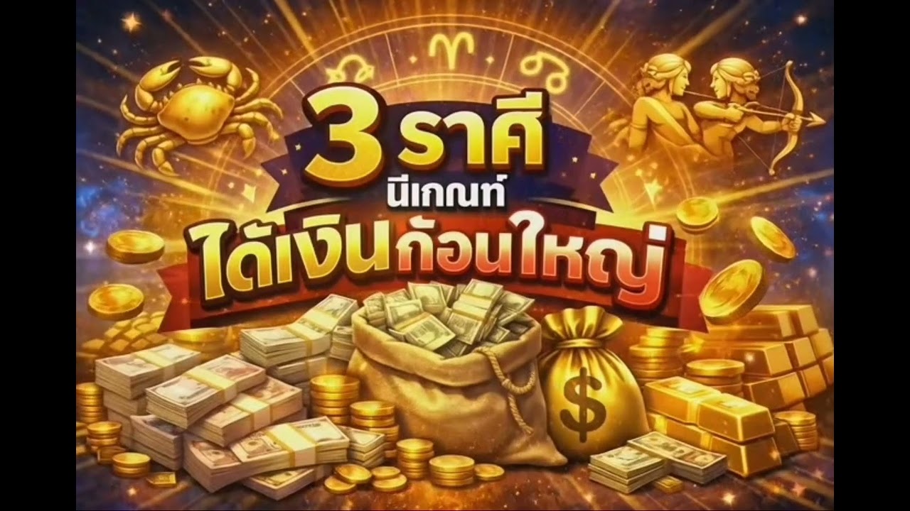 3  ราศีมีเกณฑ์ใด้เงินก้อนใหญ่  #ดูดวง  #12ราศี