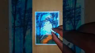 Forest Scenery with soft pastel colour || 🤩 Enjoy N learn...💙 screenshot 1