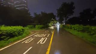 ​🌧️ [1분 힐링] 비 오는 날 한강​ [1-Min Healing] Empty Han River Bike Path in the Rain (Cycling ASMR)