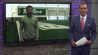 WWSB-TV SPORTS ANCHOR JAMES HILL ABC7 AAC USF FOOTBALL CHRIS THOMAS SEHS SOPHOMORE SAFTEY 4-17-2024