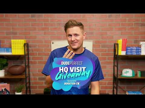 Booster Announces Giveaway to Win a Trip to The Dude Perfect Headquarters