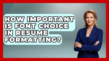 How Important Is Font Choice In Resume Formatting? - Job Success Network