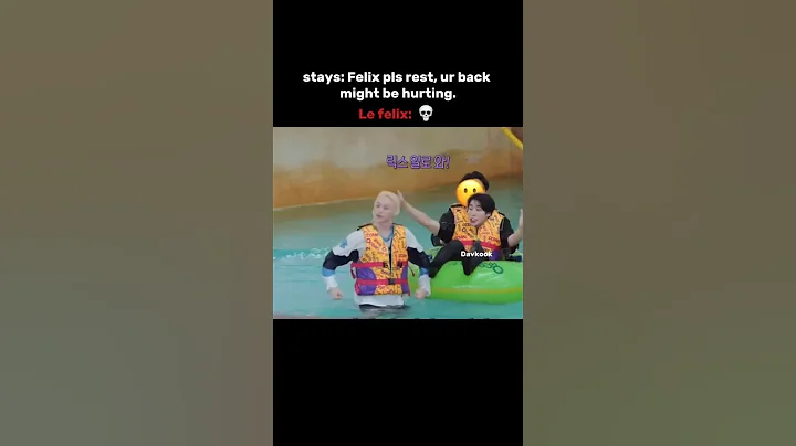 Felix and his back pain.... #felix #edit #recommended #straykids