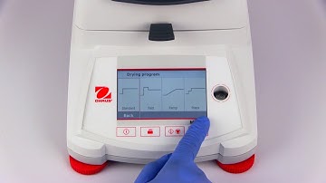 OHAUS Moisture Analyzers   Method Creation