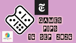 NYT GAMES PIPS 16 SEP 2026