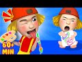 Sibling play with toys funny songs for baby  nursery rhymes by me me and friends