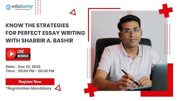 LIVE WEBINAR | HOW TO WRITE ESSAYS WITH SHABBIR