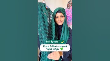 Front & back full coverage hijab tutorial @Nazrasdelight #shorts