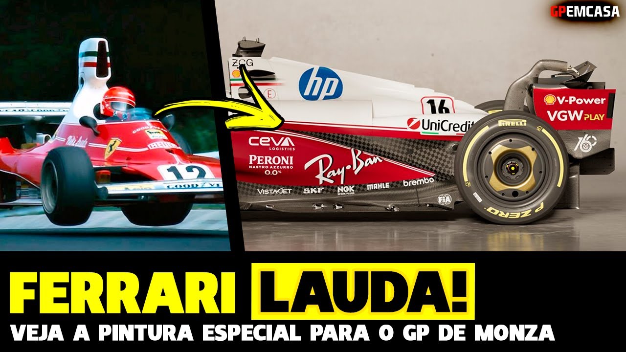 🚨Niki Lauda É Homenageado Com Pintura Especial Da Ferrari Para Gp Da Itália | Fórmula 1 | Gp Em Casa