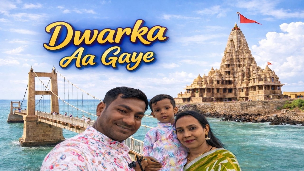 Chotila to Dwarka Road Trip 🚗 | Dwarkadhish Mandir + Gomti Ghat | Part 3