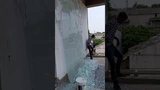 Tuffen or Toughened Break or Destroy Glass