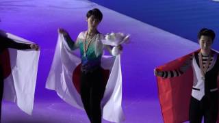 2017 WC Men Victory Ceremony - Yuzuru Cut （1）