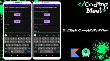 How to Implement MultiAutoCompleteTextView in Android Studio Kotlin
