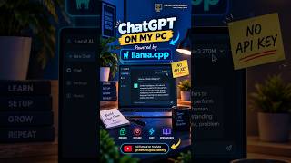 Run Gemma locally with llama.cpp 🚀 No API, fully offline AI on your PC! #AI #llamaCpp #LocalAI