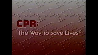 CPR The Way To Save Lives 1987 Instructional Video