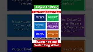 Output Thinking in Software Project