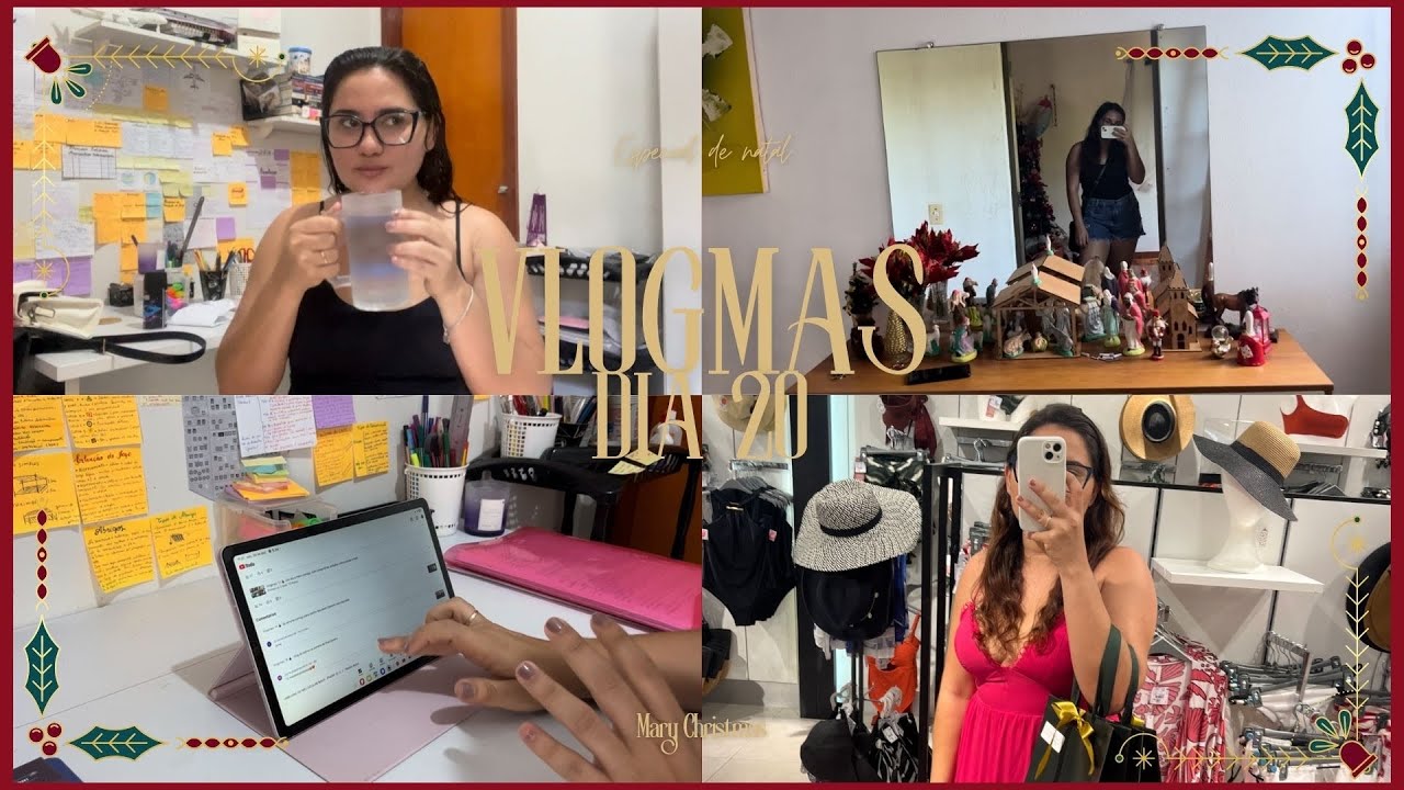 Vlogmas 20🎄- Rotina de sábado com organização, shopping e muito mais | Ma
