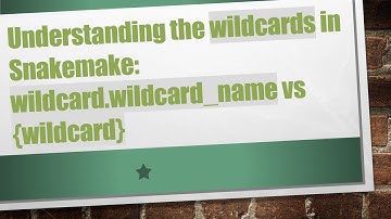 Understanding the wildcards in Snakemake: wildcard.wildcard_name vs {wildcard}