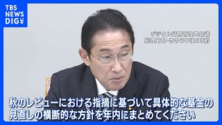 “無駄の温床” 岸田総理　全ての基金の見直しを指示　全体の約3割で期間や成果目標 設定されず｜TBS NEWS DIG