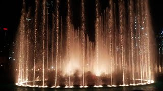 The Burj Khalifa Musical Water Show | HD | Dubai Mall | 2020